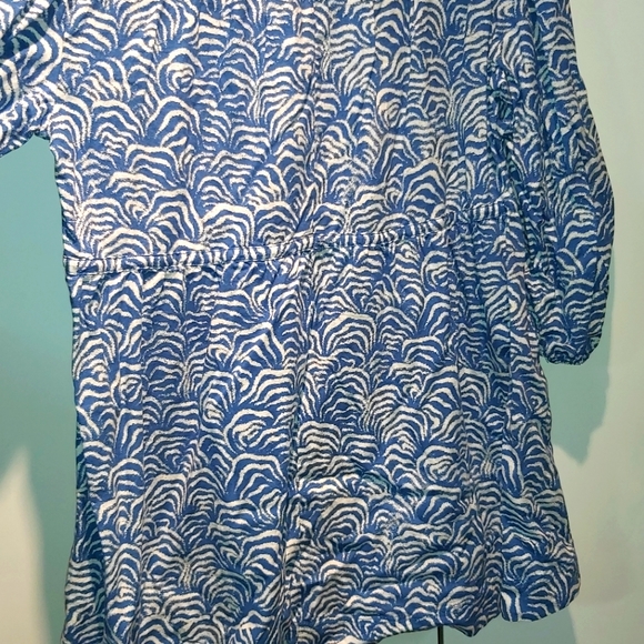 NEW H&M Oversized Waves Linen Shirt Dress - Picture 5 of 5